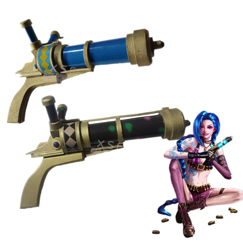 

Игра Arcane костюм Джинкс Gun реквизит ролевая игра Хэллоуин LoL Jinx BaoBao Vi Sister Arcane Косплей ракета Jinx пусковое устройство Acc костюм