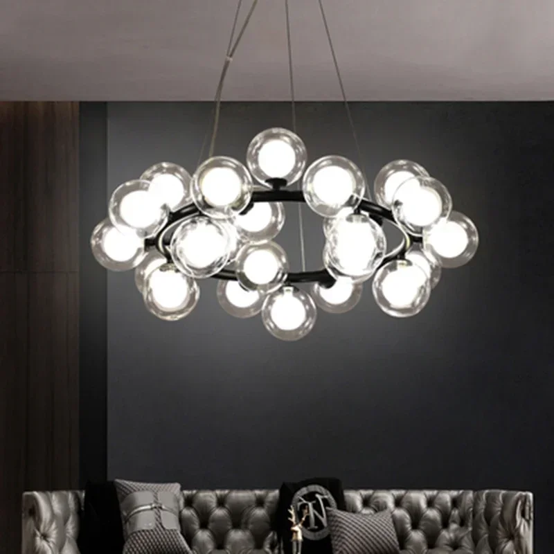 LED Bubble Chandelier Lighting Pendant Lamp For Living Dining Room