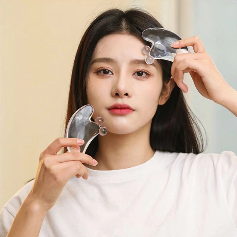 

1PC Face Gua Sha Board Facial Scraping Plate Face Body Massage Tool Heart-shaped