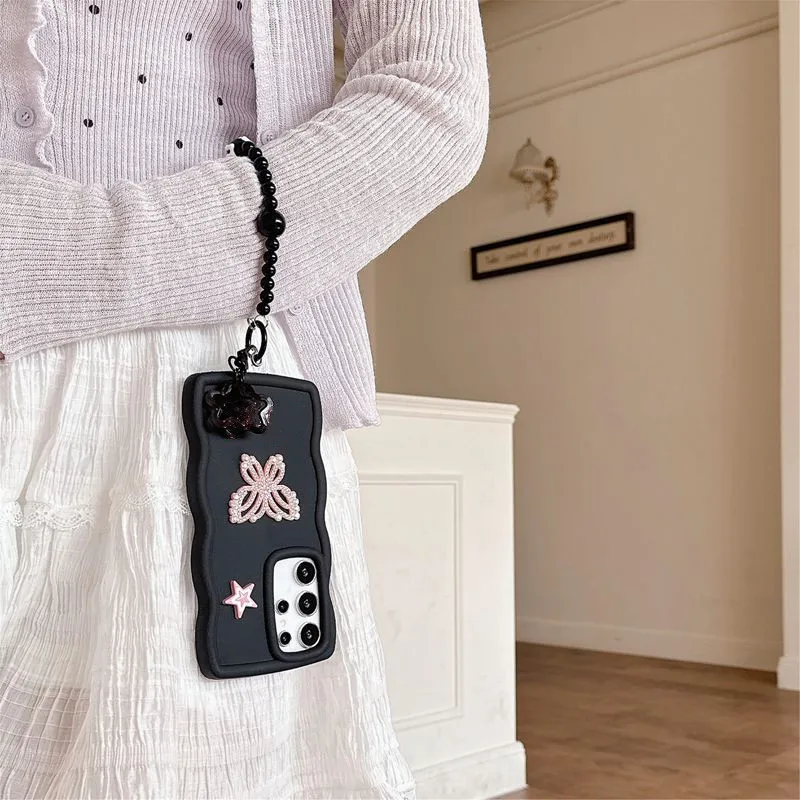 بلينغ فراشة حبل سلسلة جراب هاتف ل انفينيكس الساخن...