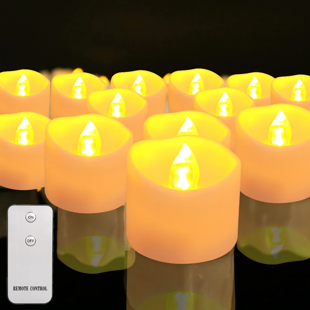 Flameless LED Candle Set with Flickering Flame Effect