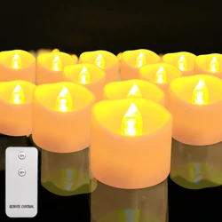 Flameless LED Candle Set with Flickering Flame Effect (12 Pcs)