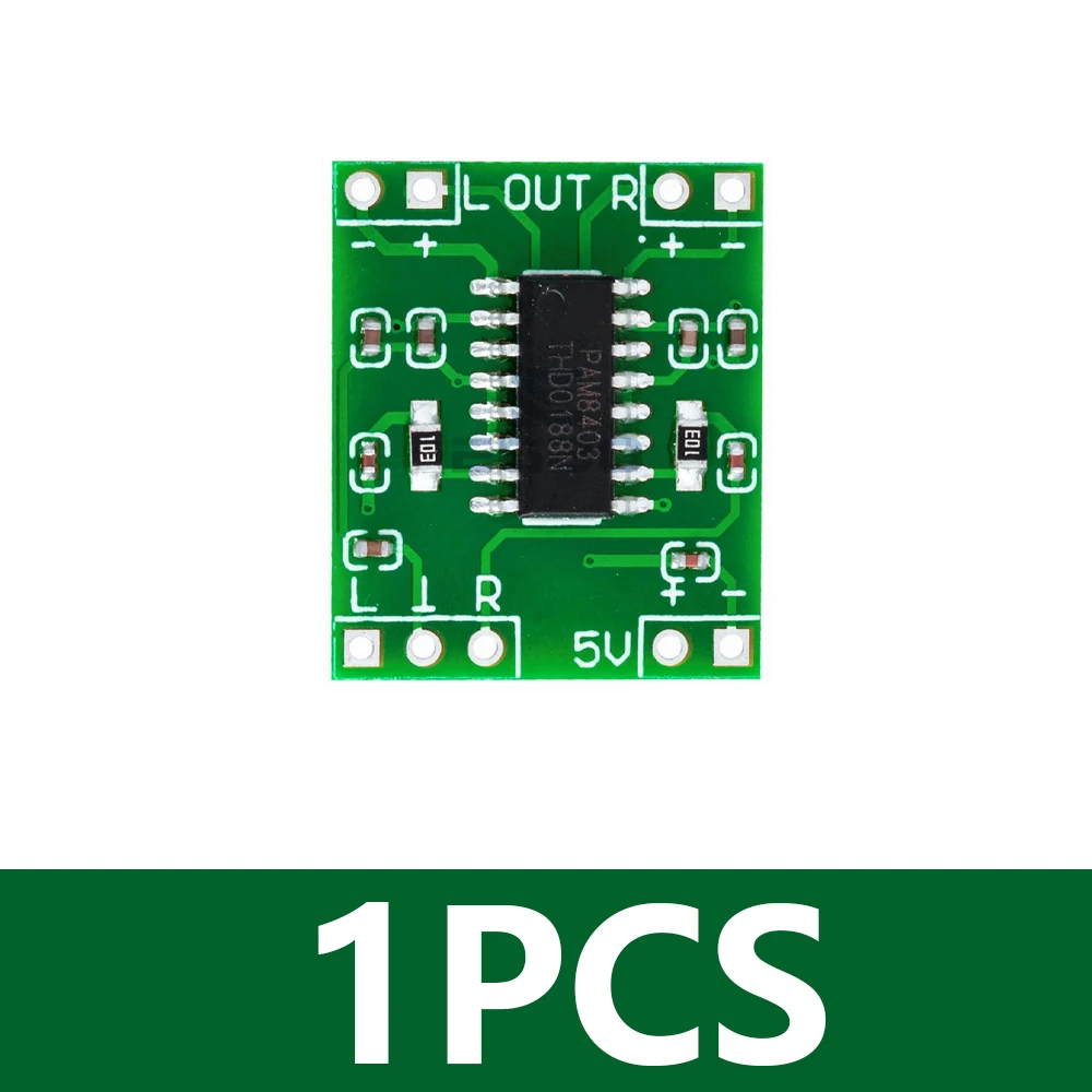 Aihasd Mini Audio-Verstärker - 5V, 3W+3W, Mit USB-Anschluss & Lautstärkeregler