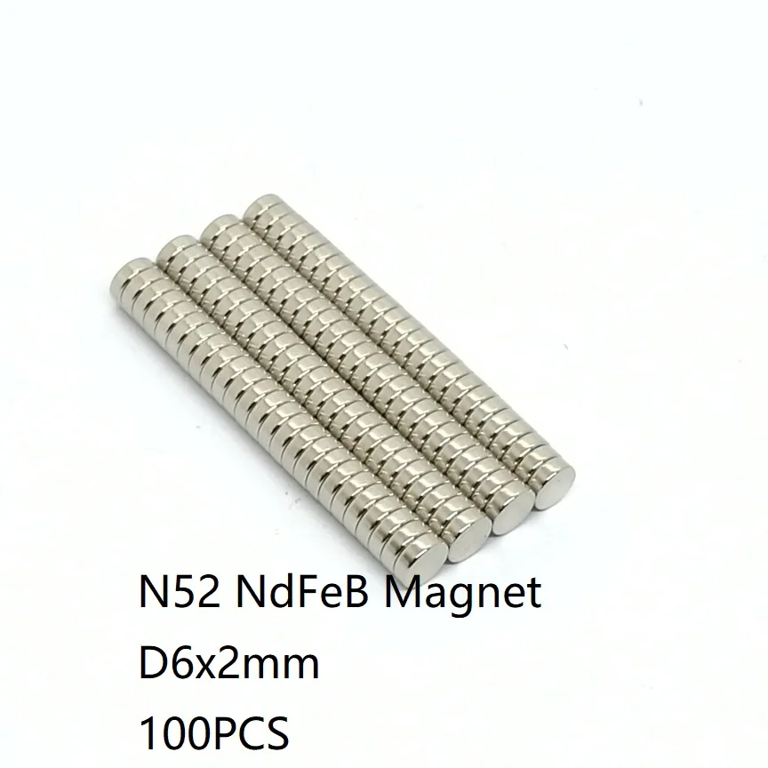Premium Neodymium Disc Magnets - Pack of 10/50, 6mm x 2mm Size, Ultra-Strong