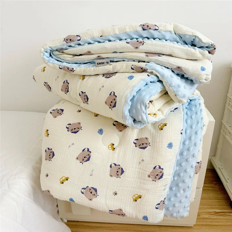 Baby Quilt Pure Cotton Thickened Spring And Autumn Quilt Core Kindergarten Cartoon Baby Boy Girl's Nap 120x150cm