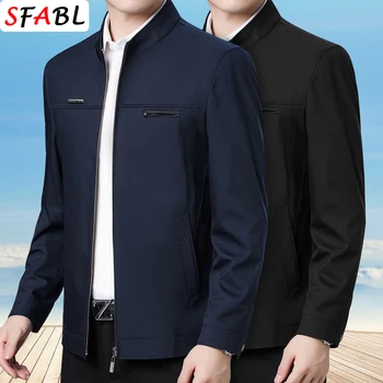 Giacche e cappotti da uomo casual larghi Giacca da lavoro da uomo sottile moda Capispalla sociale da uomo Cappotto da lavoro maschile Autunno Primavera Nuovo 1