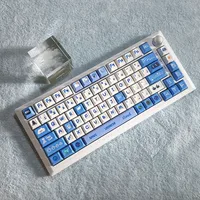Mechanical Keyboard PBT Keycap Firmament Theme 142 Keys/Set KCA Profile DYE Sub White Blue ANSI Layout For Outemu MX Switch - Image 5