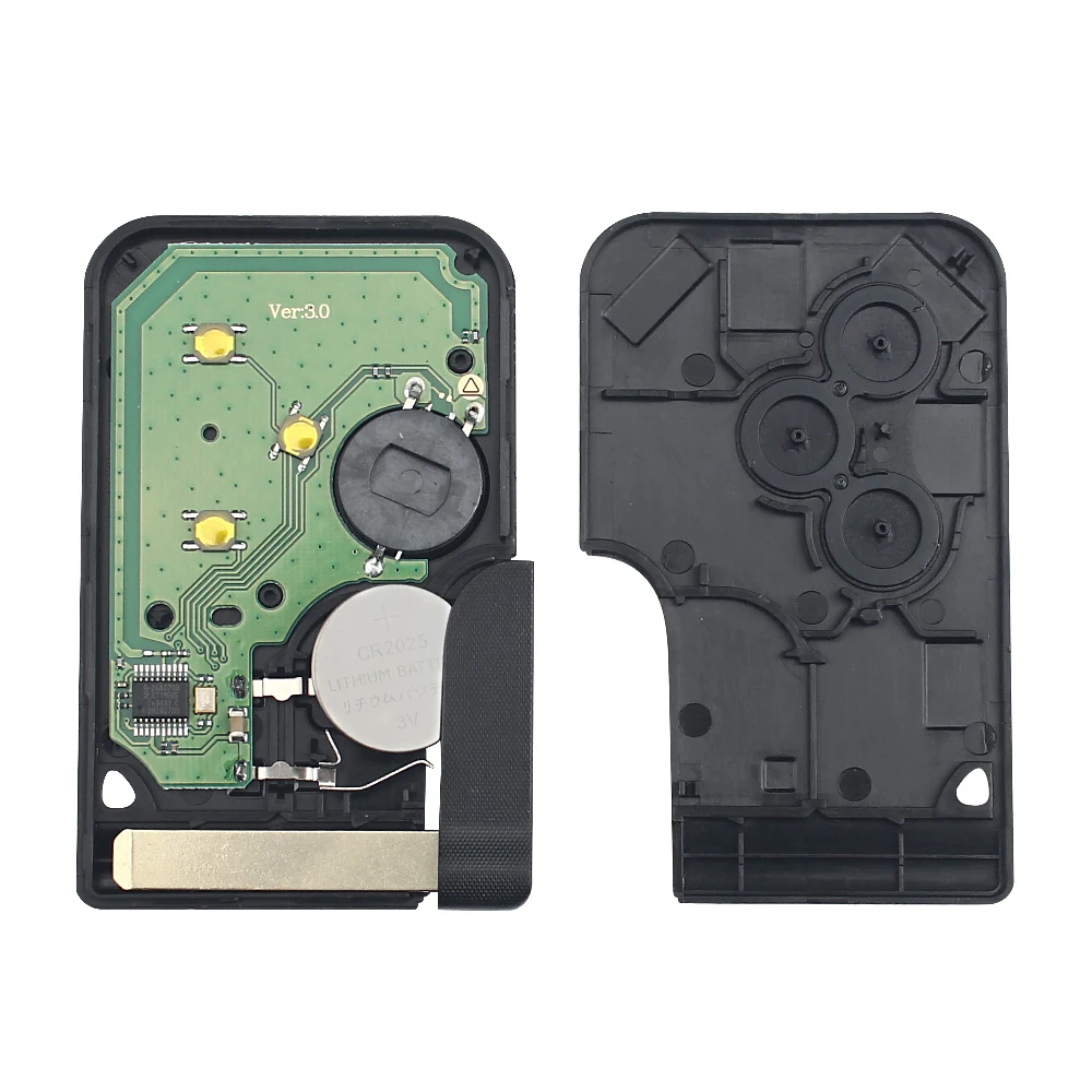 Smart Remote Key Card for Renault Clio Logan Megane 2 3 Scenic 2003-2008 433Mhz ID46 PCF7947 Chip