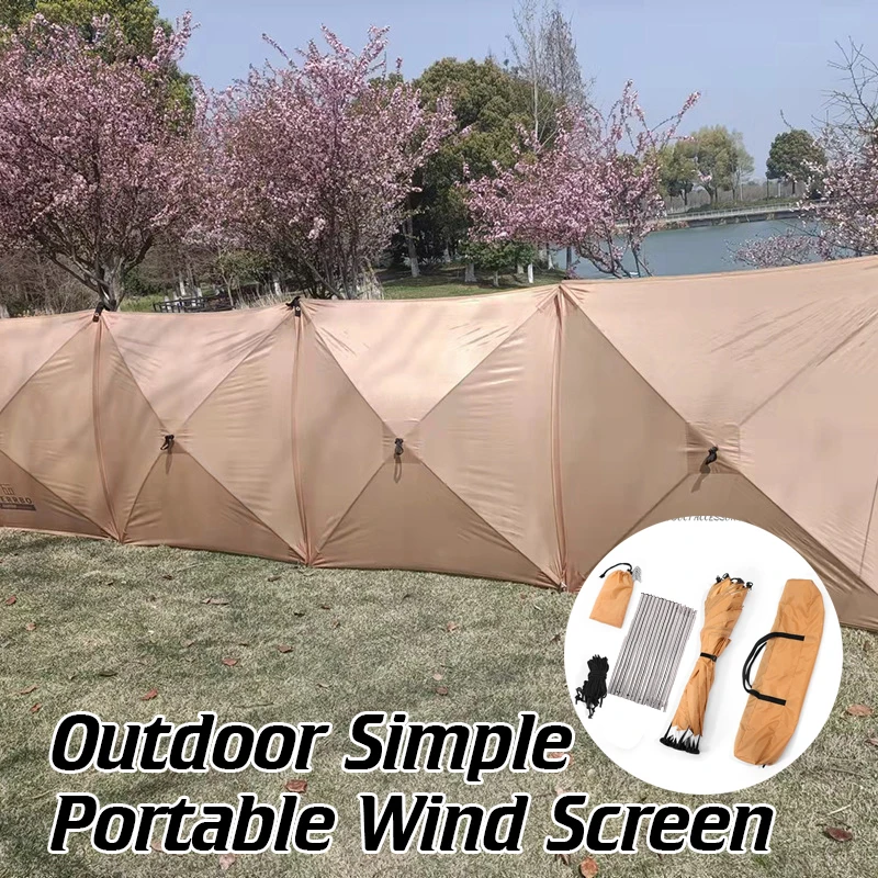 Camping Windscreen Outdoor Windproof Shield Folding Gas Stove Burner Shelter