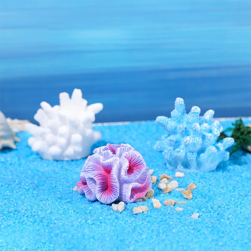 Small Coral Fish Tank Decor Tiny Sea Coral Artificial Decor Aquarium For Fish Tank Aquarium Animal Terrarium And Family