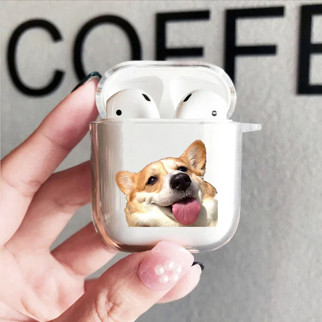 

Cute Dog Corgi Soft silicone TPU Case For AirPods Pro 2 1 2 3 Kawaii Lovely Pet Silicone Wireless Bluetooth Earphone Box Cover