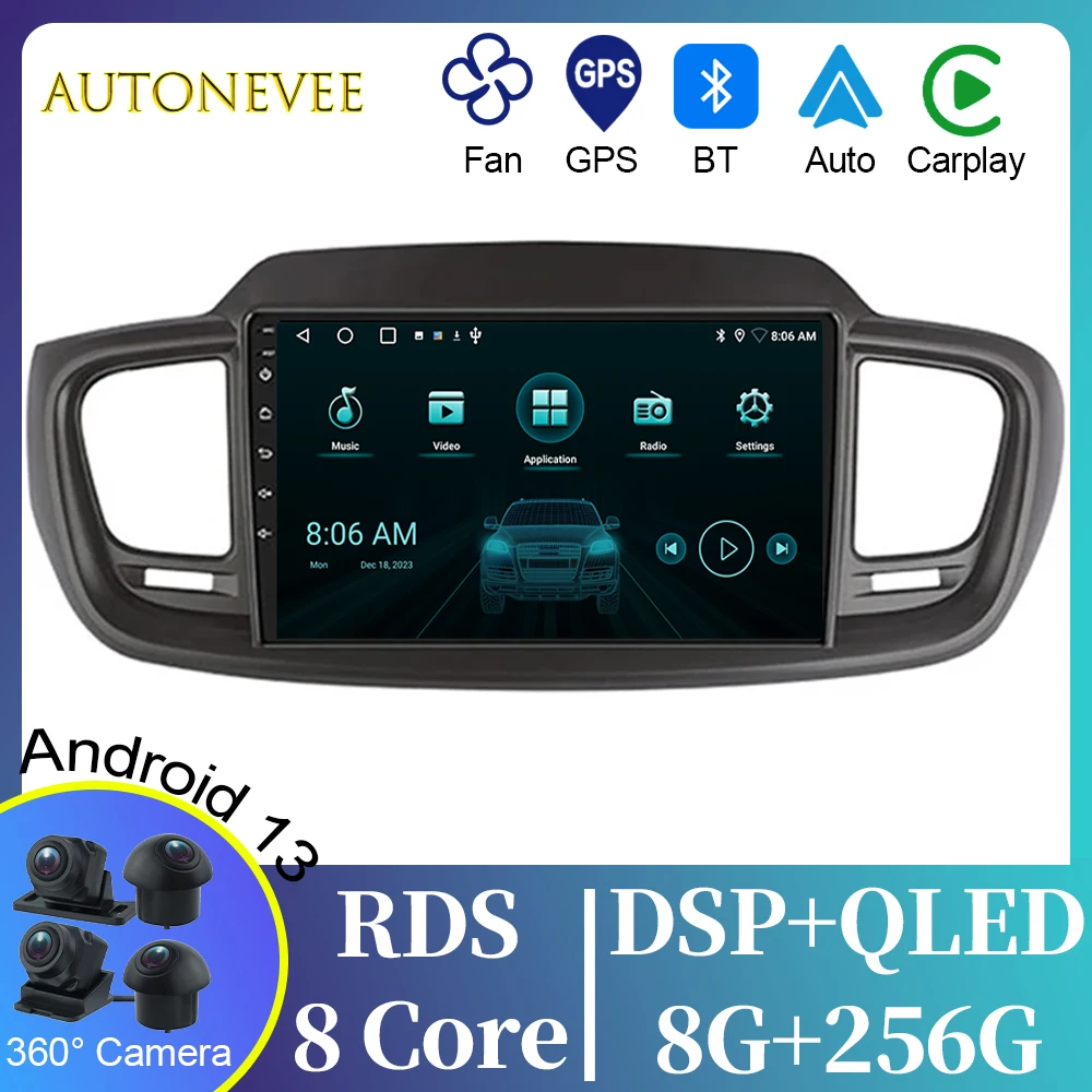 

Автомагнитола 2 din для Kia Sorento 3 7862-2014, стерео Carplay RHD, мультимедийный видеоплеер, навигация GPS, Android, No 2din, dvd, 2020