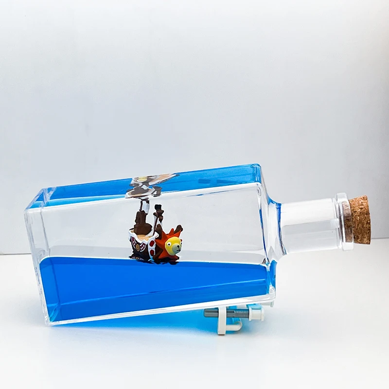 

Cruise Ship Fluid Drift Bottle Creative Desktop One Piece Floating Boat Sea Ornaments Hourglass Home Decoration Birthday Gifts