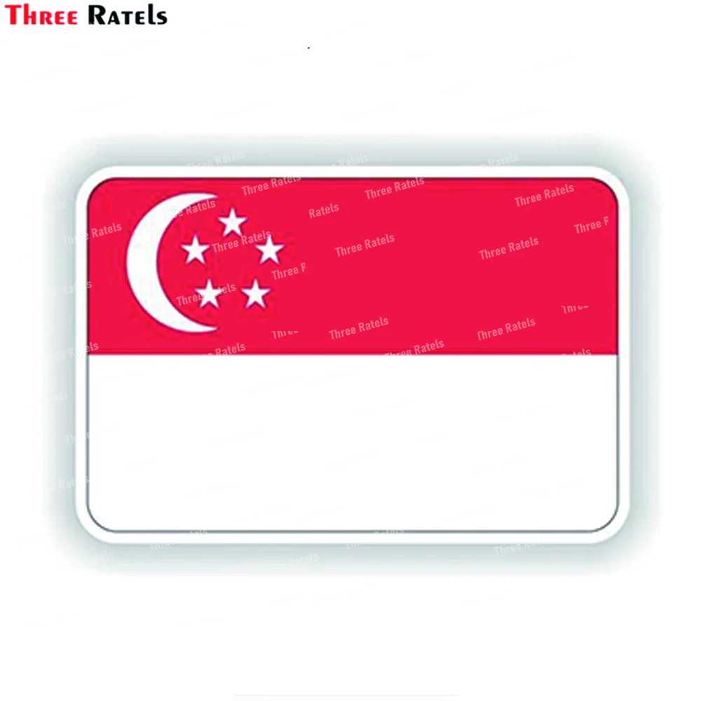 

Three Ratels L535 Singapore Set of Stickers for Laptop Book Water Bottle Fridge Guitar Motorcycle Helmet ToolBox Door PC Boat