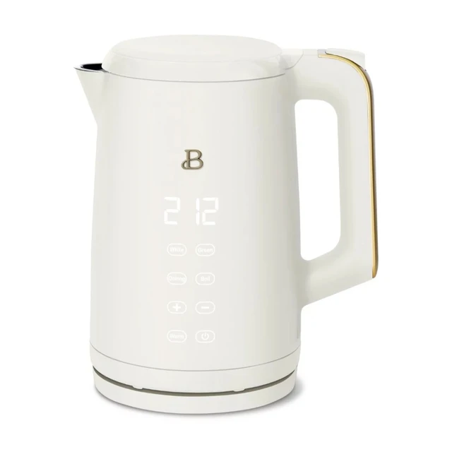 Beautiful 1.7 Liter One-Touch Electric Kettle, by Drew Barrymore (Black  Sesame)