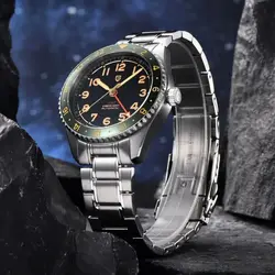 PAGANI DESIGN 2024 NEW GMT Automatic Watch PD1784 NH34 Japan NH34 Mechanically Watch Sapphire Top Brand Sapphire Luxury Clock