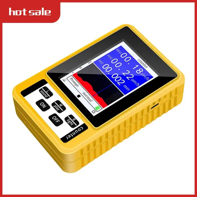 Nuclear Radiation Detector With LCD Display Screen Dosimeter Detectors Beta Gamma X-Ray Tester Portable