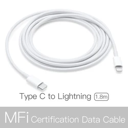 Premium Lightning Fast Charging Cable with USB - C to Lightning Connectivity - 1.8m (USB C To Lightning)