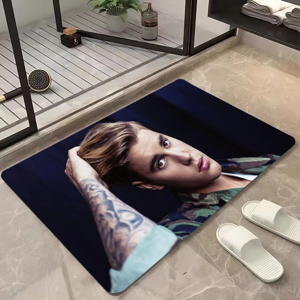 Outdoor Doormat Entrance to Home Decoration Accessories Justin Bieber Mat Out Door Carpet for Kitchen Bathroom Rug Bath Mats 4