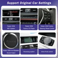 Écran d'autoradio sans fil Android, Carplay, Affichage automatique, Limitation 1920x720, BMW Série 5, F10, F11, CIC, Système NBT, 2011-2017 5