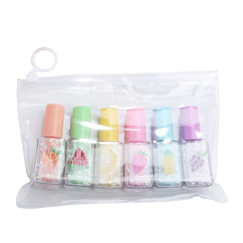 6Pcs Cute Cartoon Nail Polish Shape Highlighters School Office Stationery Students Drawing Supplies Kawaii Mini Paint Marker Pen highlighter pen marker pen highlighter marker art marker