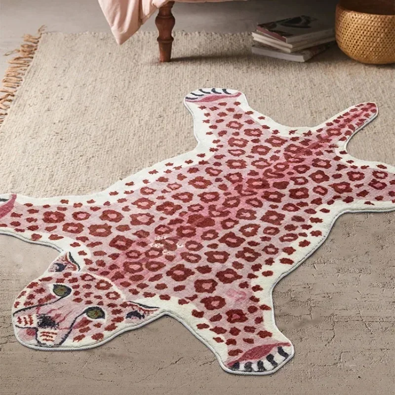 Carpet for Living Room Tiger Leopard Print Plush Bedroom Bedside Mat Home Decoration Cartoon Flufft Rug ковер Tapis Tapete 러그
