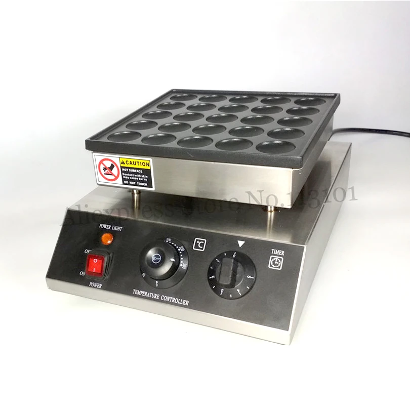 Stainless Steel Nonstick Poffertjes Grill Small Pancake Waffle Machine