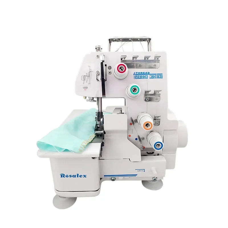 Rosatex 434-4 2 3 4 Thread Portable High Speed Domestic Overlock Sewing Machine