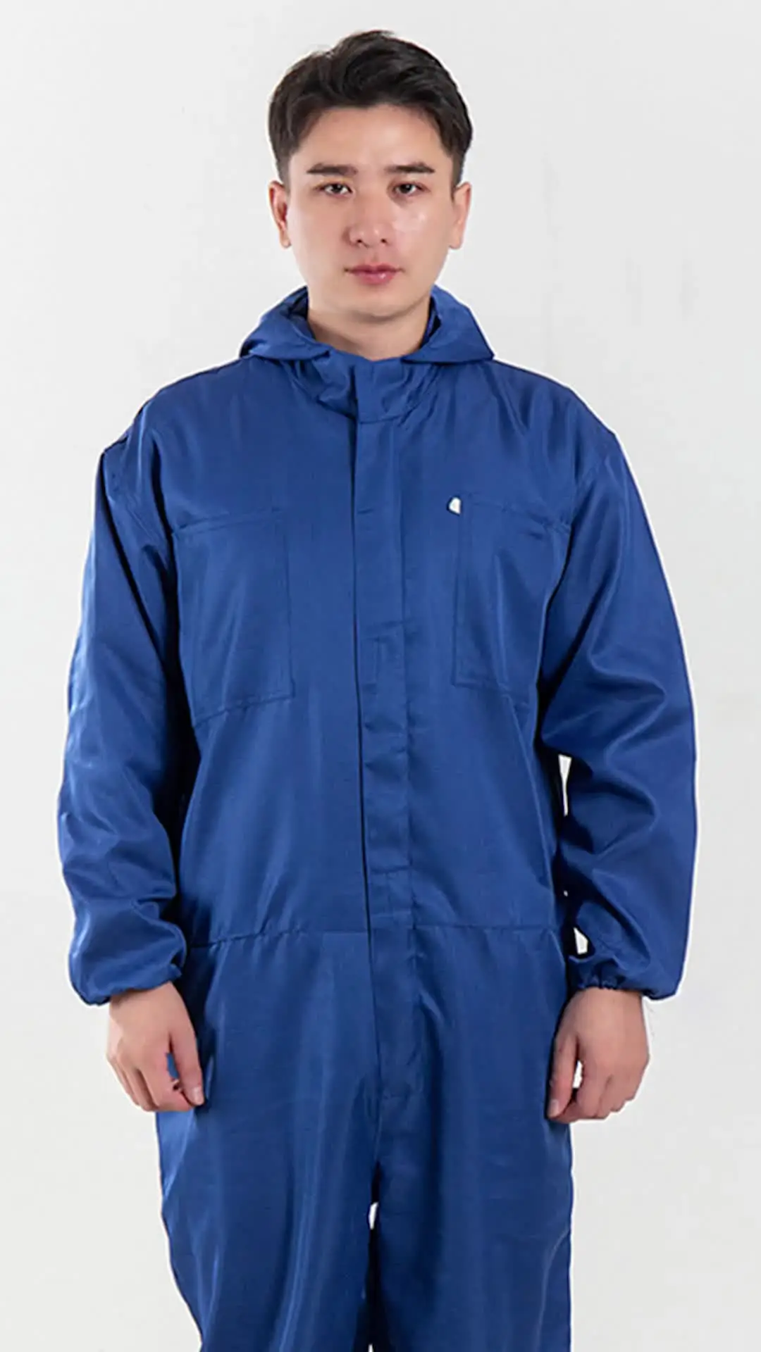 Waterproof Work Jumpsuit Car Repair Workshop Men Jumpsuit with Hat