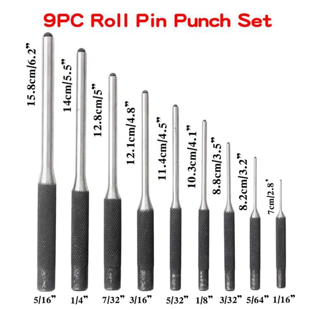 5 Pc. Pin Punch Set, Punch Chisel