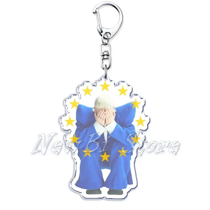 Niederlande Sänger Joost Klein Schlüssel bund für Frauen Accessoires Euro vision 2024 Europa Anhänger Keying Schmuck Freunde Fans Geschenk – Detail 16