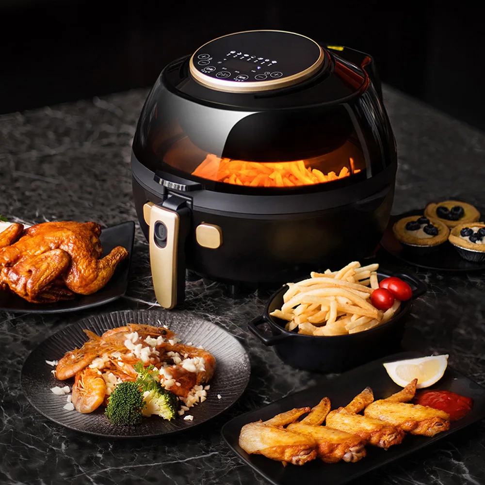 Houehold Intelligent Air Fryer Multifunctional Large Capacity Fryer Automatic French Fries Machine Air