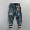 Spring Summer New Casual Jeans for Men Clothing Vintage Washed Soft Cotton Streetwear Oversize Men Trousers A1009 2