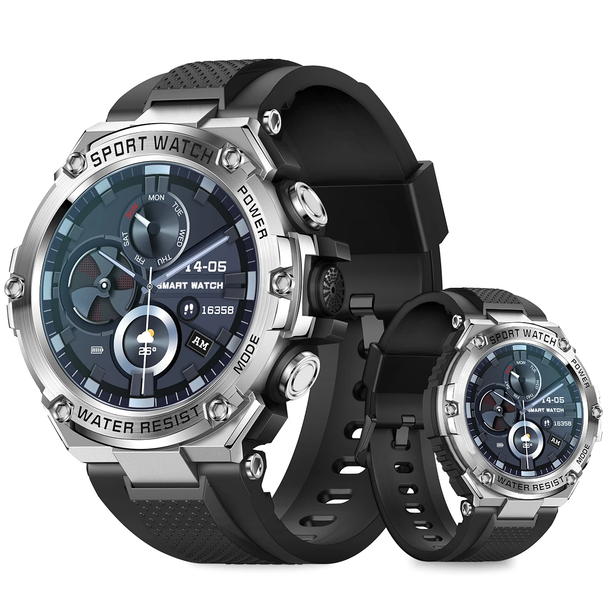 2023 Touchscreen Smart Watch Per Uomo Smart Call Watch Con 800Ma Large Battery Health Monitoring Orologio Sportivo Fitness Tracker