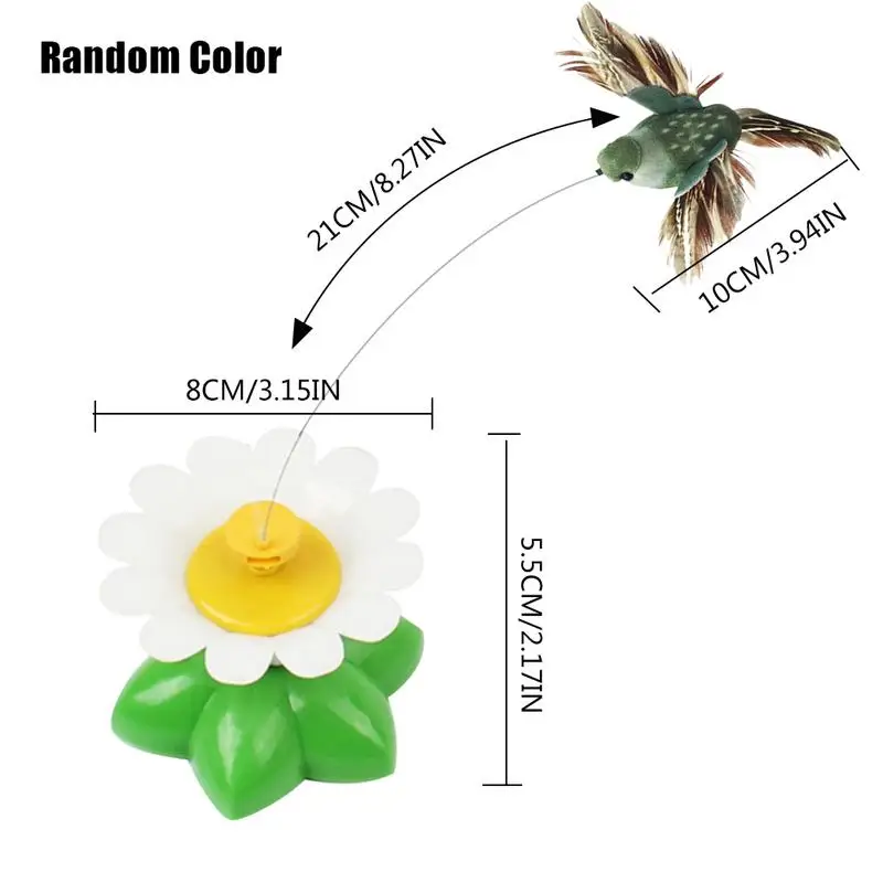 Electric Butterfly Cat Toy Automatic Rotating Bird Interactive Cat Scratching Toys Funny Pet Kitten Intelligence Training Toys