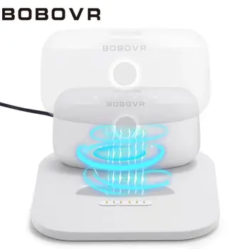 BOBOVR 트윈 충전기 스테이션 독, B2 배터리 팩용, 초박형 디자인, 2 PCs B2 배터리 팩에 자기 전원 공급