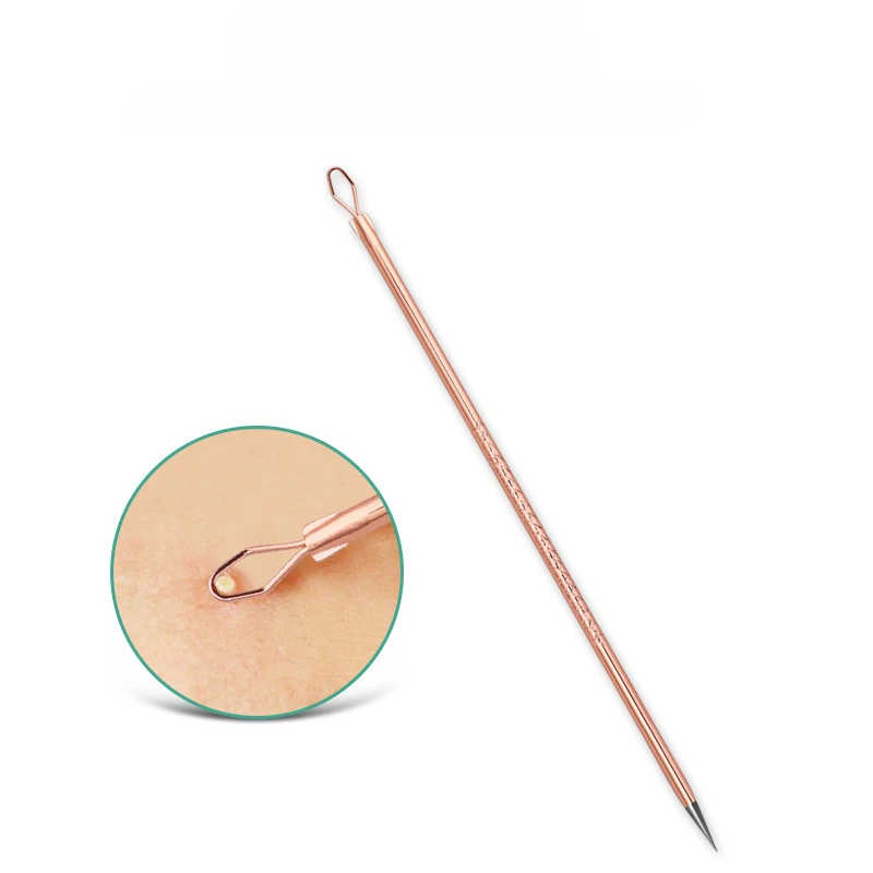 Acne and Blackhead Remover 4PCS Dual Heads Acne Needle Blackhead Squeeze Pimple Extractor Beauty Skin Care Tool