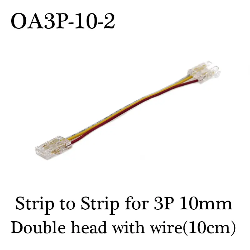 COB LED Wire Connector 5 8 10mm Connection Solderless Mini Buckle FCOB RGB CCT LED Strip Lights 2 3 4 Pin Connector With Wire - Image 16