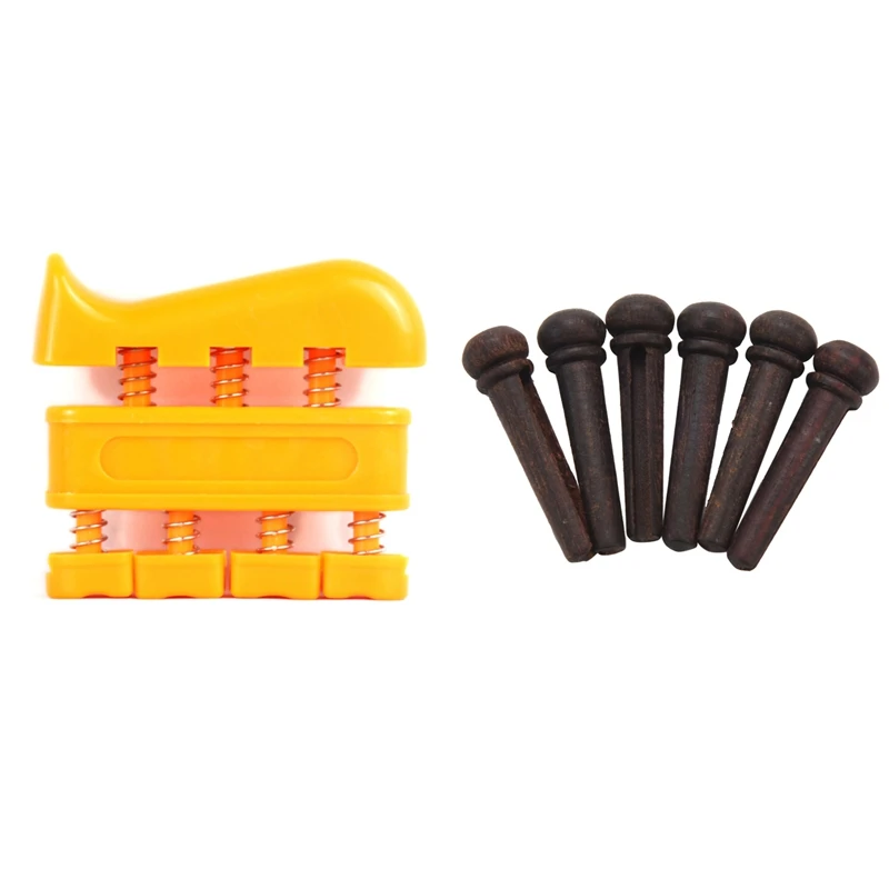 

6 шт., концевые штифты для гитары с захватом рук