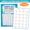 32 Pages Math Addition and Subtraction within1000 Mathematical Operation Exercises Worksheet Practice for kids Primary School 1