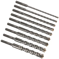 1 pièce Foret SDS Plus 5-25mm pour béton, tête de coupe croisée, double hélice, 210mm, pour marteau électrique, mur, brique, bloc, maçonnerie 5