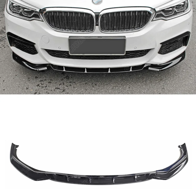 BMW 5시리즈 G30 G31 M-스포츠 2018 2019 2020 프론트 범퍼 스플리터 립 턱 스포일러 보호 키트 자동차 액세서리 자동차 부품