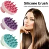 1pc Silicone Shampoo Brush Head Scalp Massage Comb Hair Washing Combs Bath Shower Body Massage Brushes Salon Hairdressing Tools 2