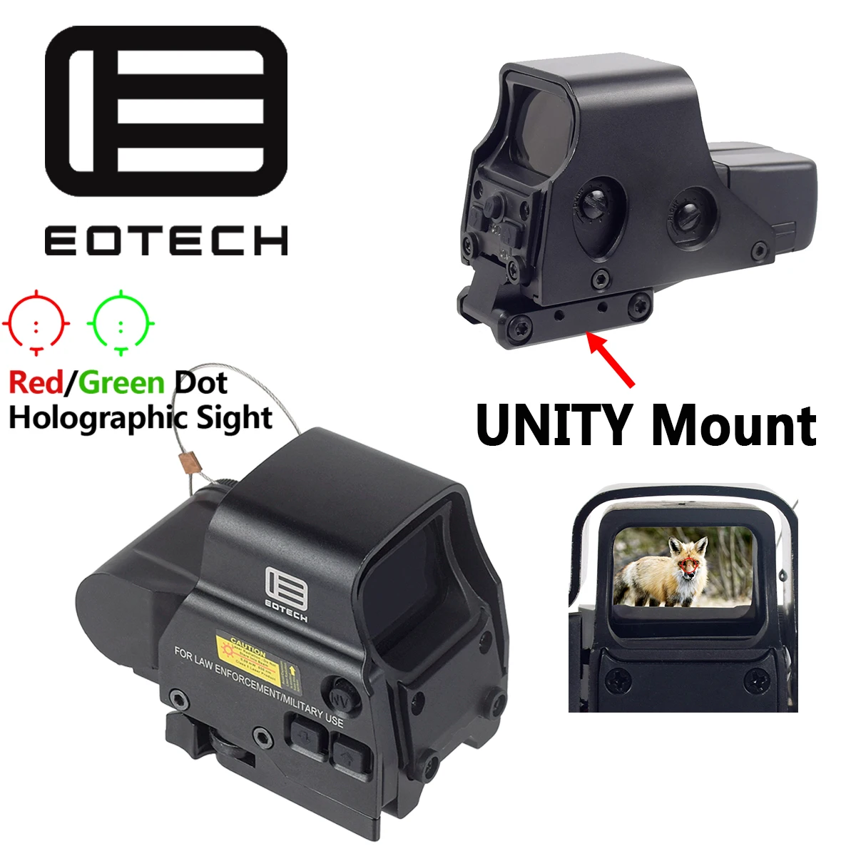 Red Dot Sight Rifle Scope Holographic Collimator Riflescope Mount Eotech 551 552 553 558 UNITY Fast FTC Mount 1/3 Optic Riser