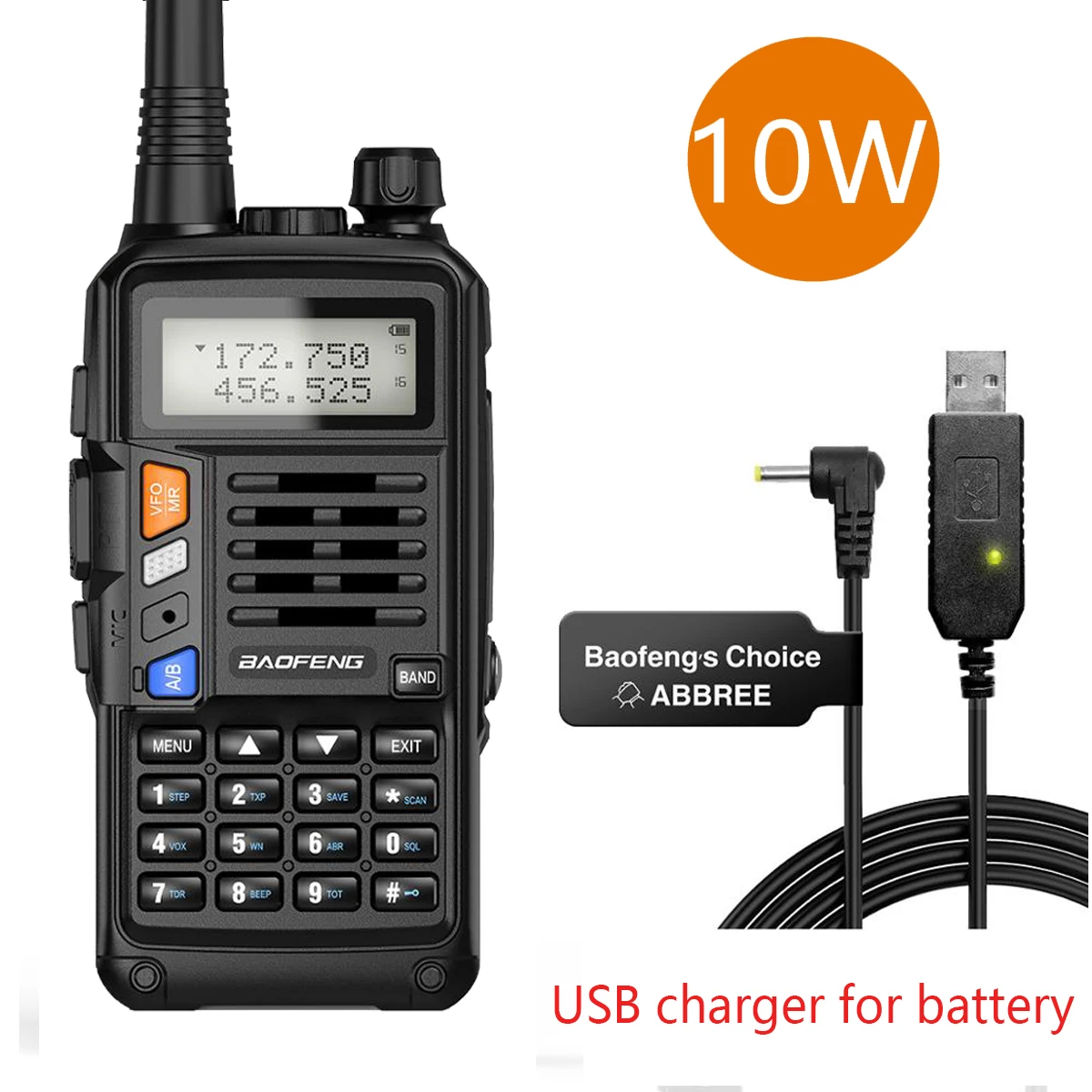 best walkie talkie BaoFeng UV-S9 Plus High Power Walkie Talkie CB Radio Transceiver 8W/10W 50km Long Range up of uv-5r Portable Radio Hunt  City long range walkie talkies 1000 miles Walkie Talkie