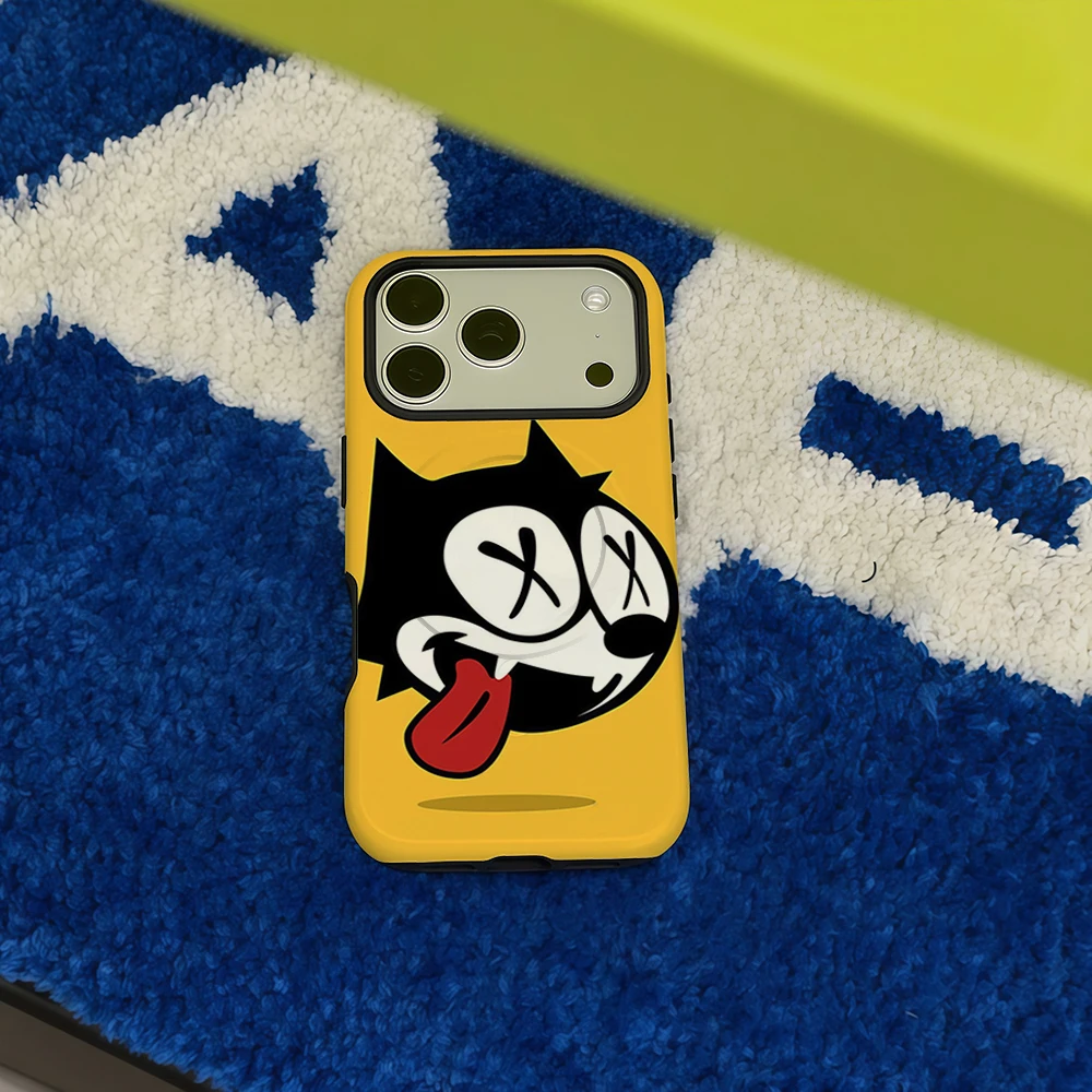 Felix The Cat Retro Cartoon Magnet-Ready Tough Phone Case