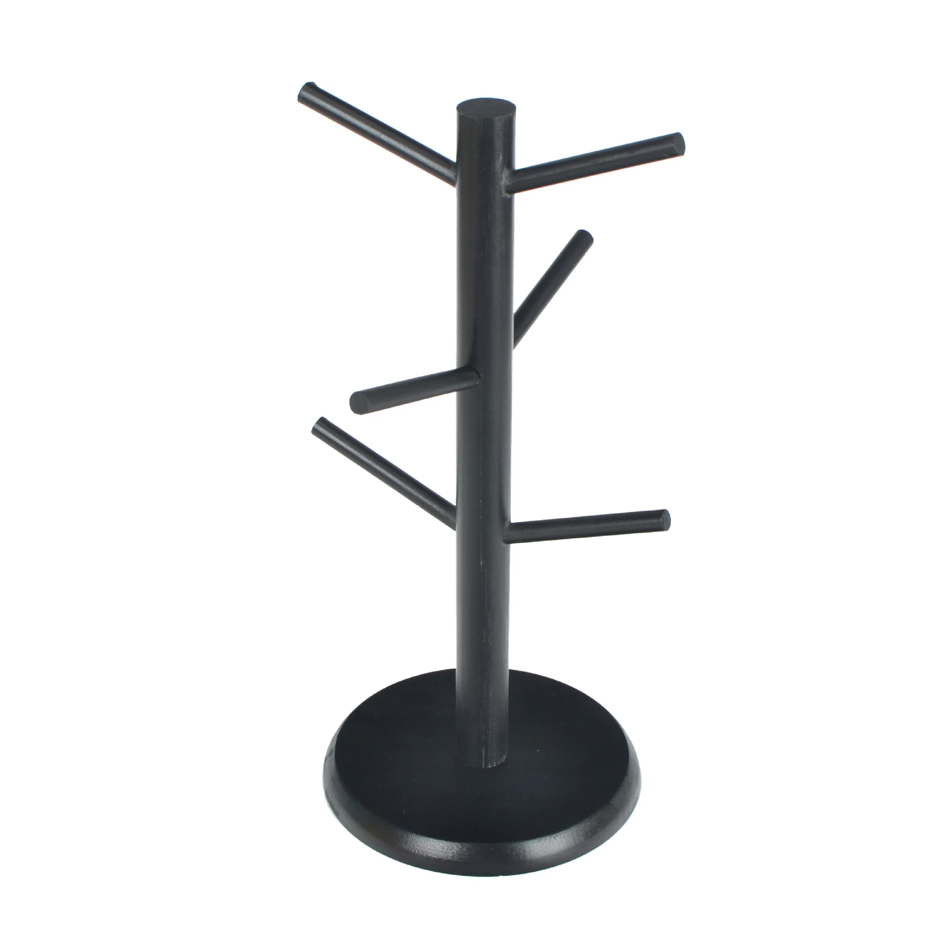 Set Tree Shape Wood Coffee Tea Cup Storage Holder Stand Mug Hanging Display Rack Drinkware Shelf 6 Hooks Home Kitchen1