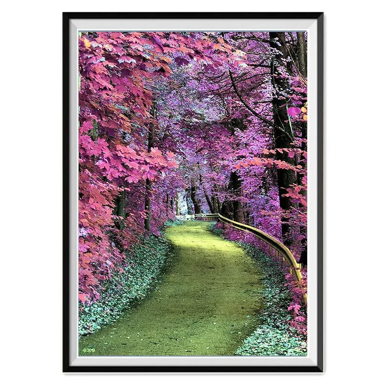 

00477-XZ- Diy landscape figures and animals hand-painted digital oil painting set