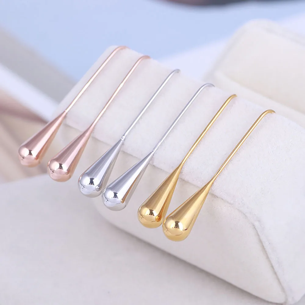 Orecchini Stile Waterdrop Gancio Orecchini Gioielli Color Oro Rosa Per La Festa