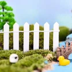 Charming Miniature Wooden Fairy Garden Fence Decor - 90cm - 5x90CM (White)